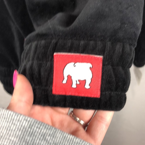 NWT American Stitch black velour snap crew neck sweatshirt size large - Picture 4 of 13